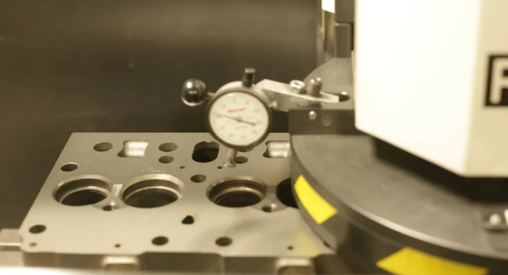 Mesa Power Solutions technicians resurface engines in the machine shop to ensure a flat surface for the debur process.