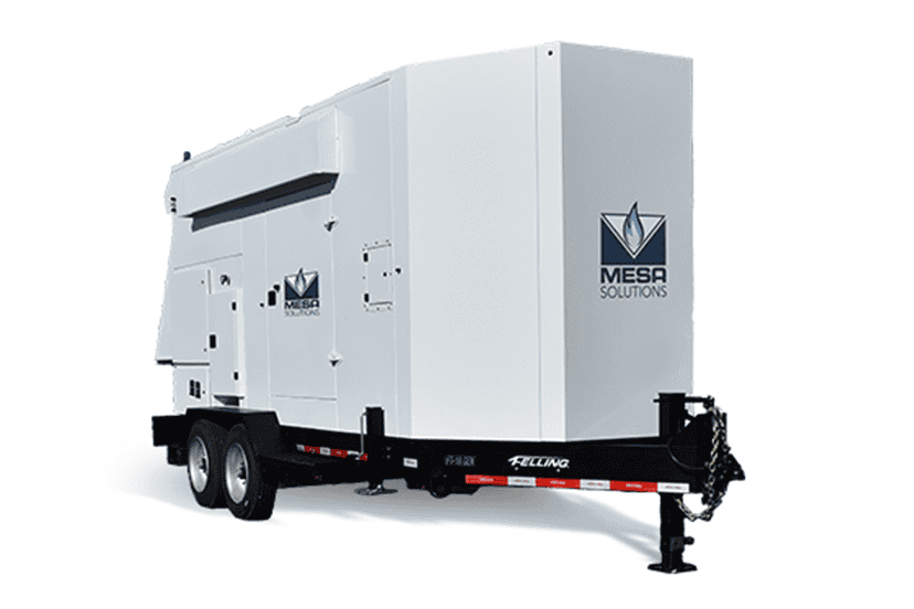 An image of a 350kW commercial and industrial generator with a door open and a white background.