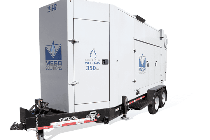 An image of a 350kW commercial and industrial generator with a white background.