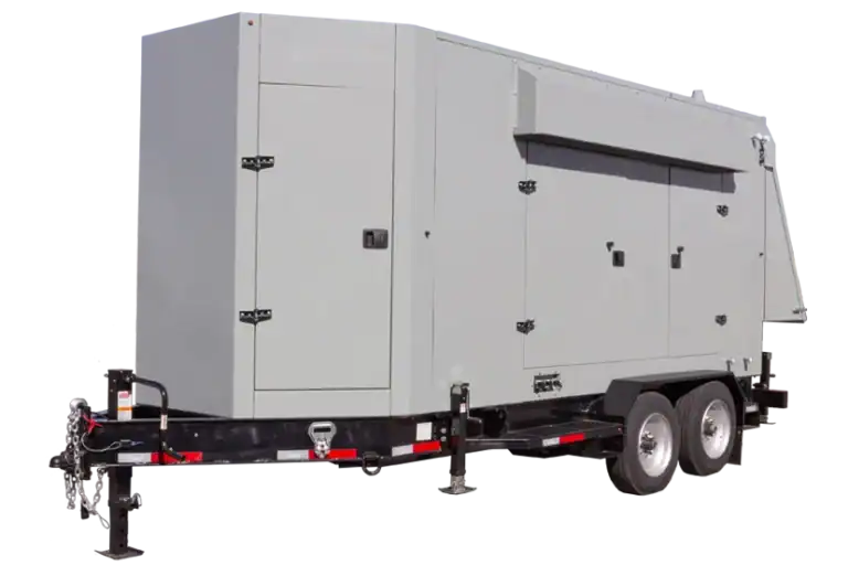 An image of a 390kW oil and gas generator with a transparent background.