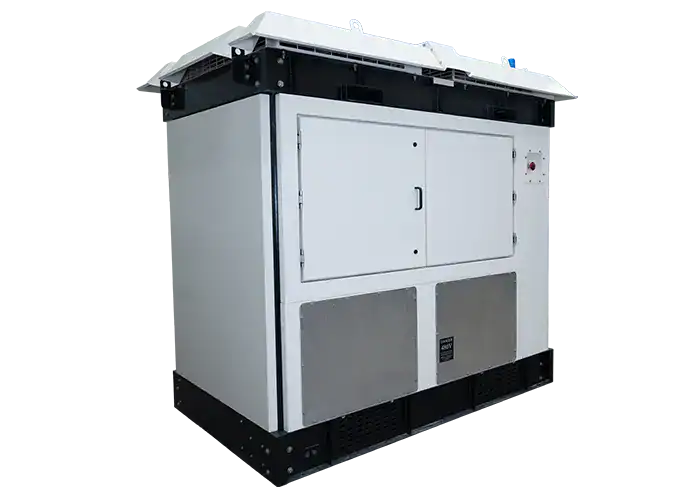 An image of a paralleling switch gear with a transparent background.