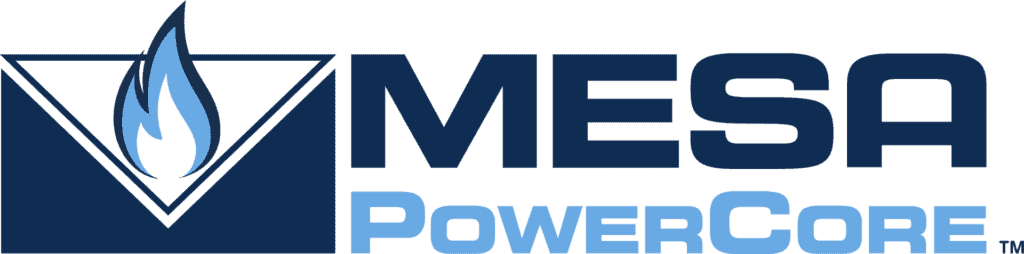 Mesa PowerCore logo, horizontal orientation