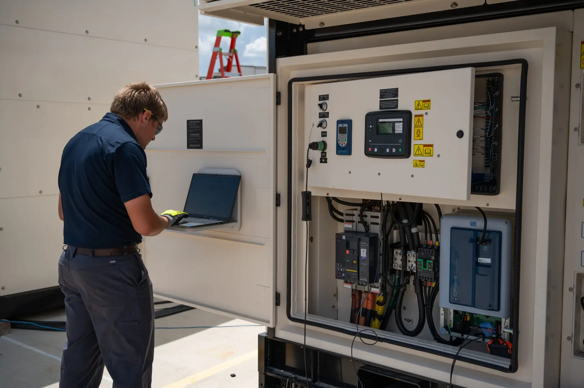 Assembly Team Hooked up to a PowerCore